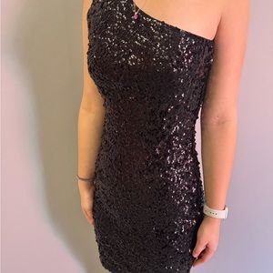 Stunning Black Sparkly Dress Prom Cocktail size M